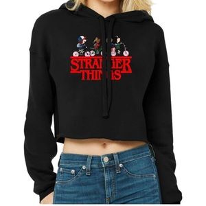 Stranger Things Cropped Hoodie